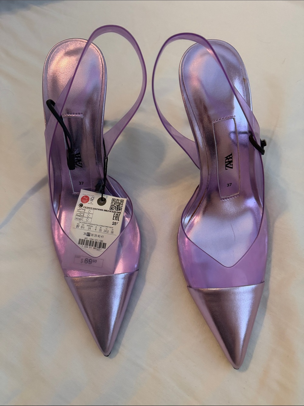 Zara sling back pumps